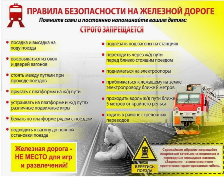 "Уступи дорогу поездам!".